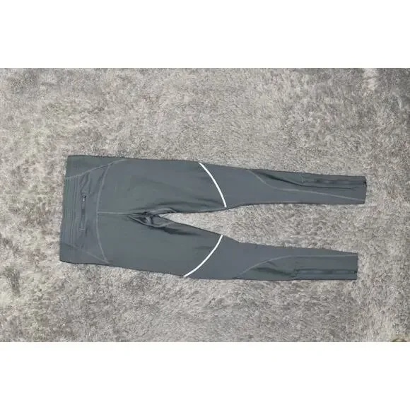 Under Armour Gray Leggings XS Polyester Women Compression Heatgear Drawstring - Picture 3 of 7